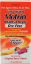 Motrin Pain Reliever/Fever Reducer Infants' Drops Concentrated Dye-Free Berry Flavor (Pack of 2) by Motrin 2
