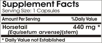 Horsetail 440mg ~ 200 Capsules - No Additives ~ Naturetition Supplements 3