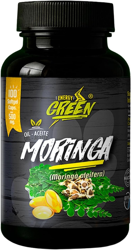 Moringa Seed Oil Softgels, 100% Pure, Cold-Pressed from Moringa Oleifera Seeds, Vegan, Non-GMO, Natural Antioksi Superfood, 1000 mg per Service - 100 Capsules by Andes