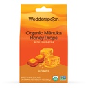 Wedderspoon Organik Manuka Honey Drops, Honey & Echinacea, 20 Kont ( 1) | Gerçek Yeni Zelanda Honey | Mükemmel Remedy For Kuru Throats