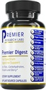 Premier Araştırma Laboratuvarları Probiyotik ve Prebiyotiklerle Aktif Enzimleri - Full-Spectrum Digestive Support - Amylase, Protease & Lipase, 60 Plant- Sourced Capsules