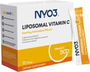 NYO3 Liposomal Vitamin C Toz, Destekler Immune System & Collagen ATM, Güçlü Antioksi, Skin Health, Gluten-Free, High Abxia Vitamin C, 500 mg, 30 Count