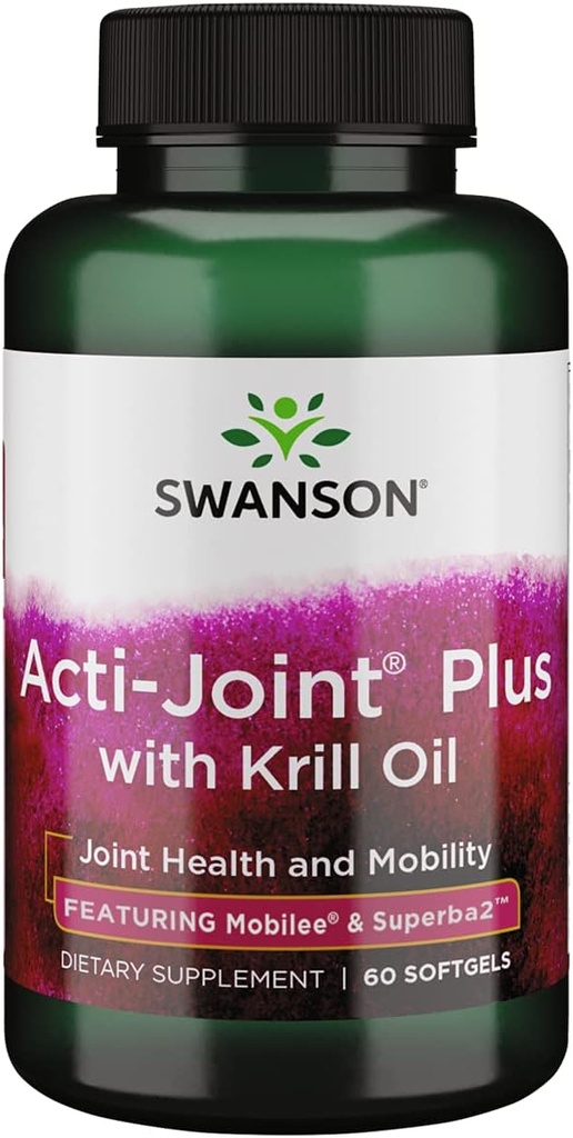 Swanson Acti-Joint Plus ile Krill Oil 60 Sgels