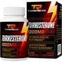 testosteron ATM, Turkesterone Supplement 1300 mg Ultra High Strength (Ajuga Turkestanica Extract Std. to% 20 testosteron), Athletic Performance & Muscle Mass,120 Capsules