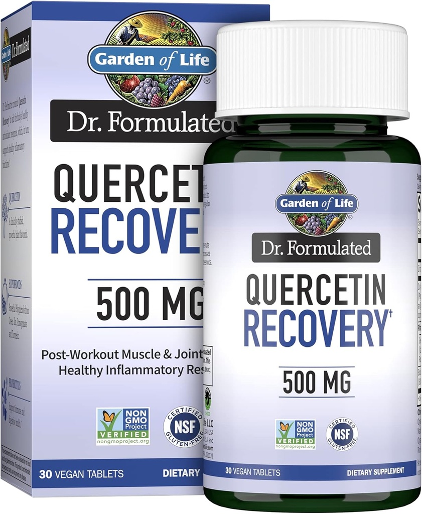 Life Quercetin Post Workout Recovery with çinko, Turmeric & Green Tea – Dr Formulated – Sağlıklı Inflammatory Yanıt & Ortak Destek - Gluten Free and Non GMO – 30 Tabletler