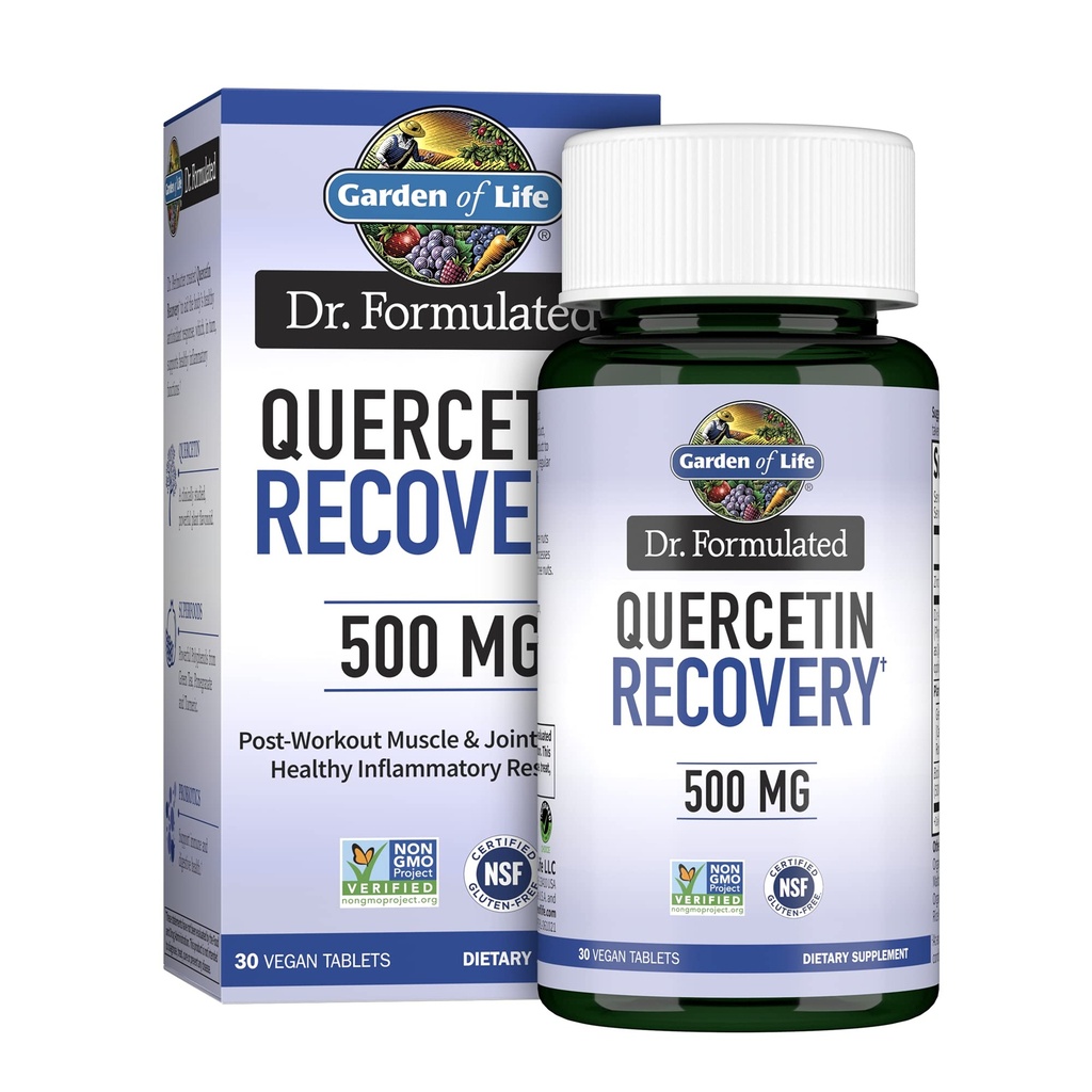 Life Quercetin Post Workout Recovery with çinko, Turmeric & Green Tea – Dr Formulated – Sağlıklı Inflammatory Yanıt & Ortak Destek - Gluten Free and Non GMO – 30 Tabletler