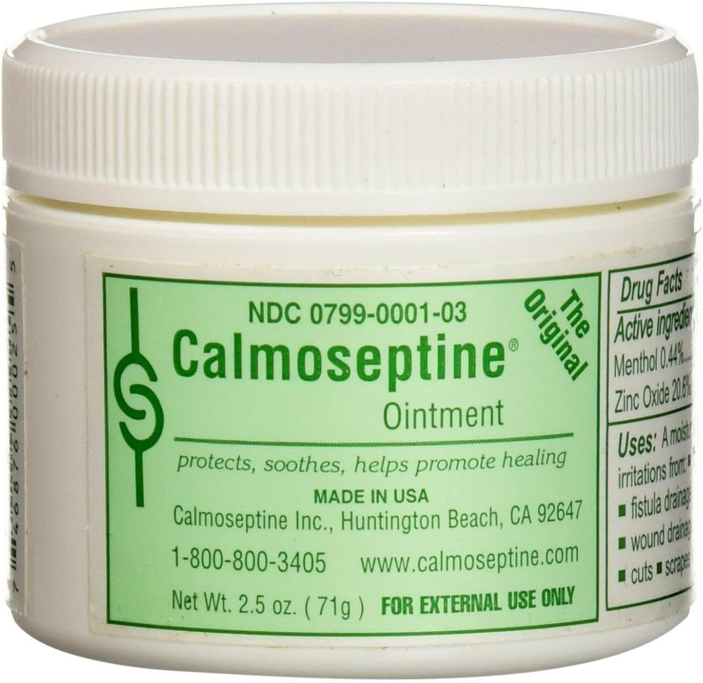Calmoseptine Ointment - 2.5 Oz Jar Every (Pack of 3)