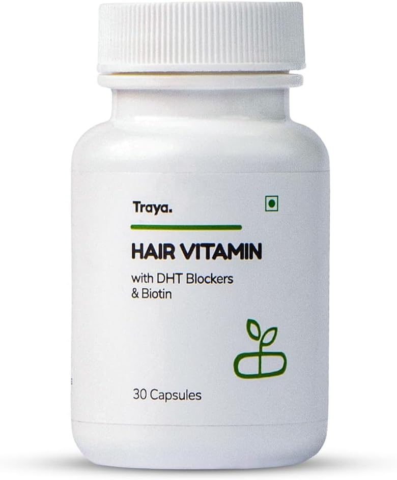 Sheltr Saç Vitaminleri Capsules, Natural FB Blocker & Biotin Capsules for Saç Büyüme, Saç Güz Kontrolü, Contains 12 mcg Biotin, Vitamin, Iron, 3 & Bhring (30 Saç için Çokvitaminler)