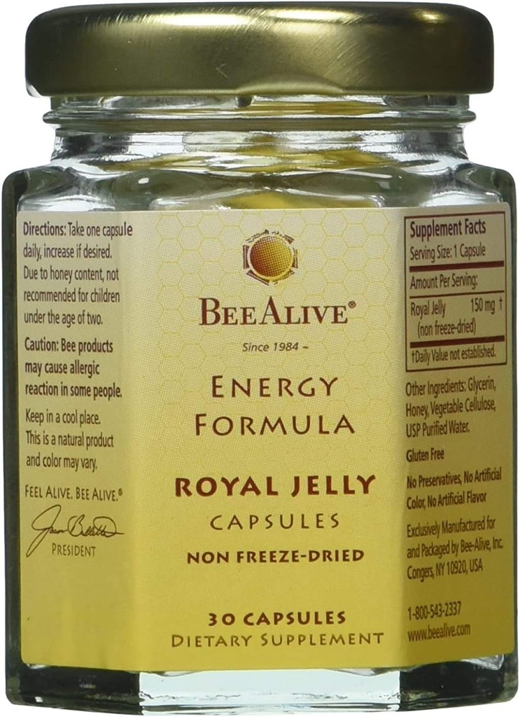 Royal Jelly Κάψουλες - 3 Μήνες προσφοράς