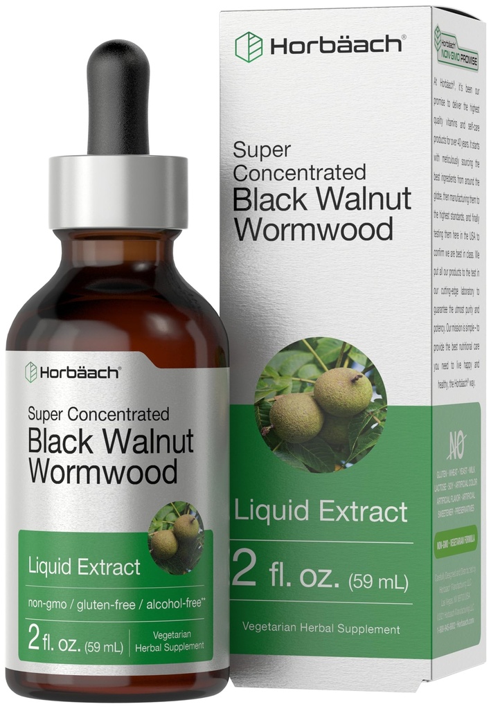 Horbäach Μαύρο Walnut Hull Wormwood εκχύλισμα Βάμμα 