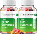 Zen Leaf Hemp Gummies - με το εκχύλισμα σπόρων κάνναβης ZenLeaf Hemp Gummies εμβοές βοτανική συμπλήρωμα, την υγεία και την ευεξία υποστήριξη, όλα τα φυσικά Zen Leaf Hemp Gummy (2 πακέτο - 120 Gummies)