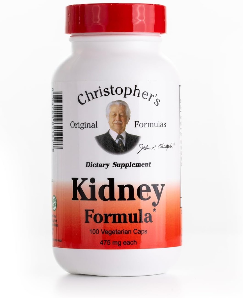 Christopher's Original Formulas Kidney Formula, Natural Herbal Support, 500 mg, 100 Caps