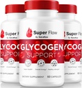 (3 Pack) Super Flow Glycogen, SuperFlow Glycogen Support Capsules, Super Flow Glyco Optimizer, Resmi SuperFlow Glyco Optimiser Caps, Super Flow Detox Cleanse, Super Flow Glycol (180 Capsules)