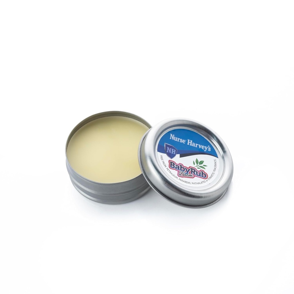 NURSE HAREY'S BABY RUB BALM (Purely Natural Baby Chest Rub, 3 Ay+, Soothes Coughs & Thingsy Noses) 0.7Fl Oz Oz Oz