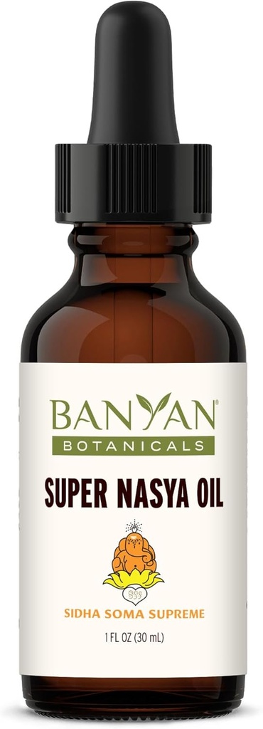 Banyan Botanikleri Super Nasya Oil – Herbal Nasal Oil Rose & Sandalwood – Soothes The Nasal Passages & Supports Health Respiration* – 1 oz – Non-GMO, Chemical Free, Cruelty Free