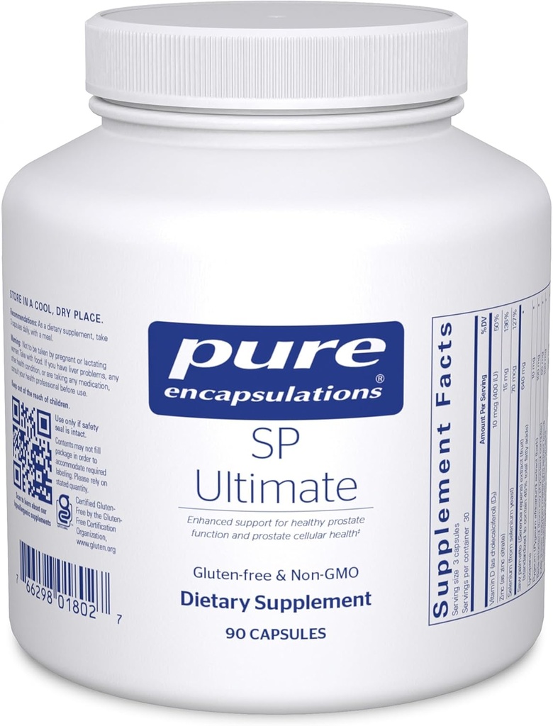 Pure Encapsulations SP Ultimate | Sağlıklı Prostate Function ve Prostate Hücre Sağlığı için Gelişmiş Destek* | 90 Capsules