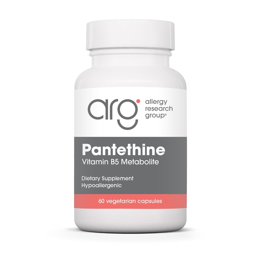 Antitethine Supplement - Vitamin B5, Pantothenic Acid, Metabolism Desteği, Liver Support, Cardiovascular Supplement, Coenzyme A, 660 mg Vegetarian Capsules - 60 Kont