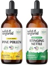 Wild & Organic Pine Pollen Tincture 4 fl oz & Sting Nettle Root Tincture 4 fl oz