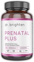 Dr. Brighten Prenatal Plus - Women's Formulation, Active B Vitamins, Mineraller, Hamile veya Hemşirelik Anneleri için Antioksiler, Non-GMO Vegan, No Gluten, No Soy - 180 Capsules
