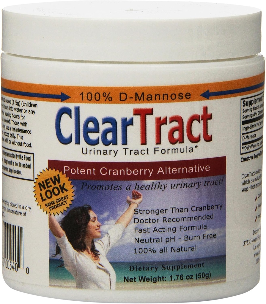 Cleartract D-Mannose Formula Toz, 50 Gram