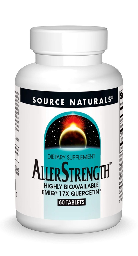Source Naturals Aller Strength Fast- Acting Εποχιακή Ανοσολογική Υποστήριξη - Υψηλής Βιοδιαθέσιμης Quercetin* - 60 δισκία