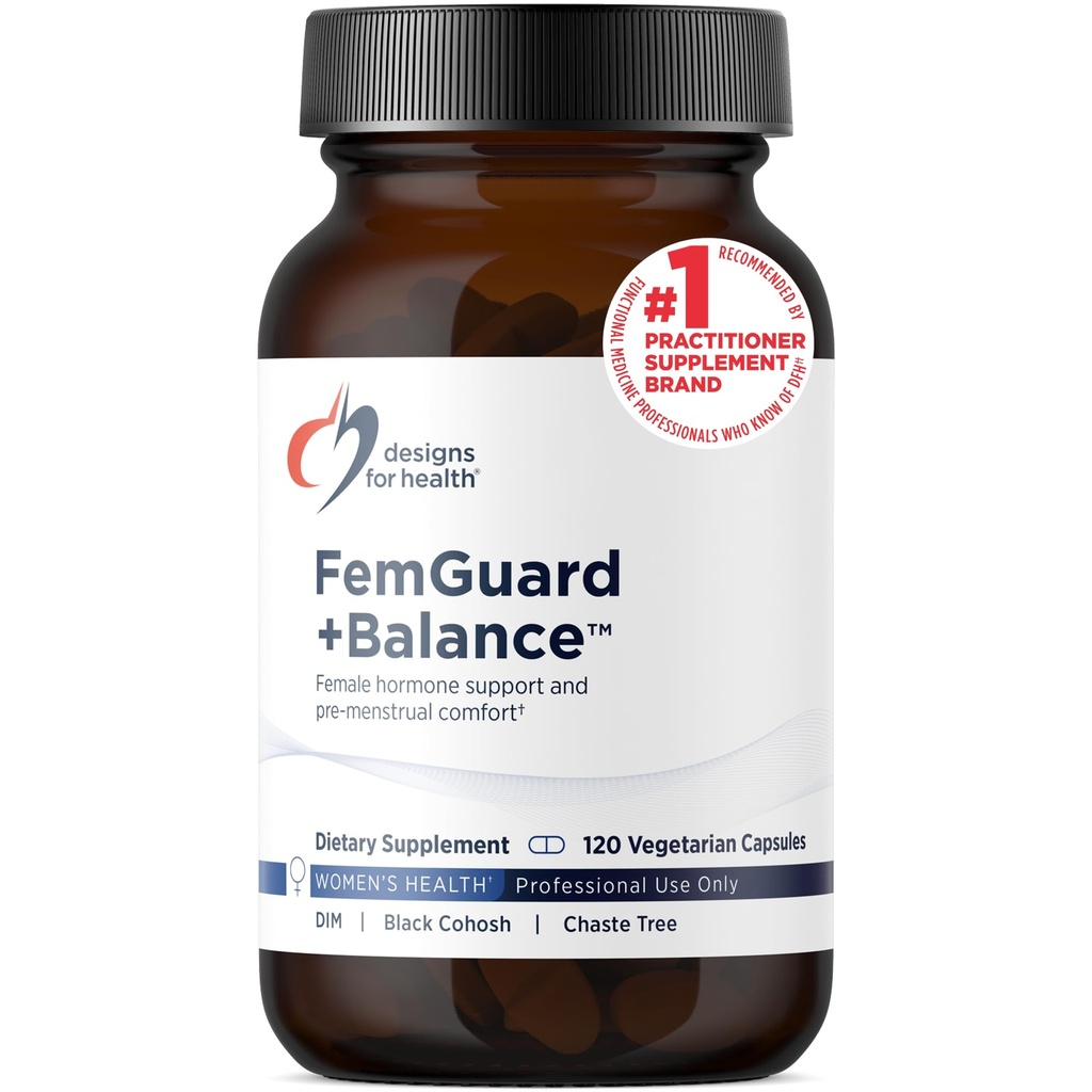 Sağlık FemGuard + Hormonlar Kadınlar için Denge - DIM, Black Cohosh, Kalsiyum D-Glucarate, EGCg Green Tea Extract & Chaste Tree Supplement for Mood Support & Estrogen Metabolism (120 Capsules)