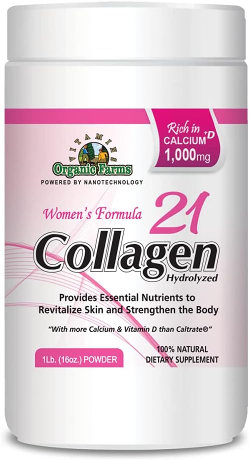 Collagen 21 Hydrolyzed - 1Lb. (16oz.) - Kadınlar için Collagen Supplement, Kadın Formulaleri ve Cilt Güçleri - 100% Doğal Diyetsel Tamamlayıcı