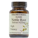 Barlowe's Herbal Elixirs Nettle Root Extract | Urtica Dioica% 95 3,4-Divanillyltetrahidrfuran | 425 mg Per Capsule | 60 Vegan Capsules | Stearate-Free | Glass Şişeler