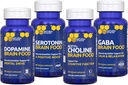 NATURAL STACKS Beyin Gıda Paketi - Motivasyon için, Bilişsel Fonksiyonl, Olumlu Mood & Relaxation* - Yetişkinler için Beyin Tamamları - 240 Toplam Capsules