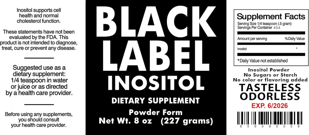 Genric Black Label Inositol, 2.19 Pound (Pack of 1)