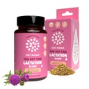 OAT MAMA Organik Lactation Supplement - 'You Got This' Fenugreek-Free Herbal Supplement with Milk Thistle, Shatavari & Moringa - Postpartum Lactation Support for Emziring Moms