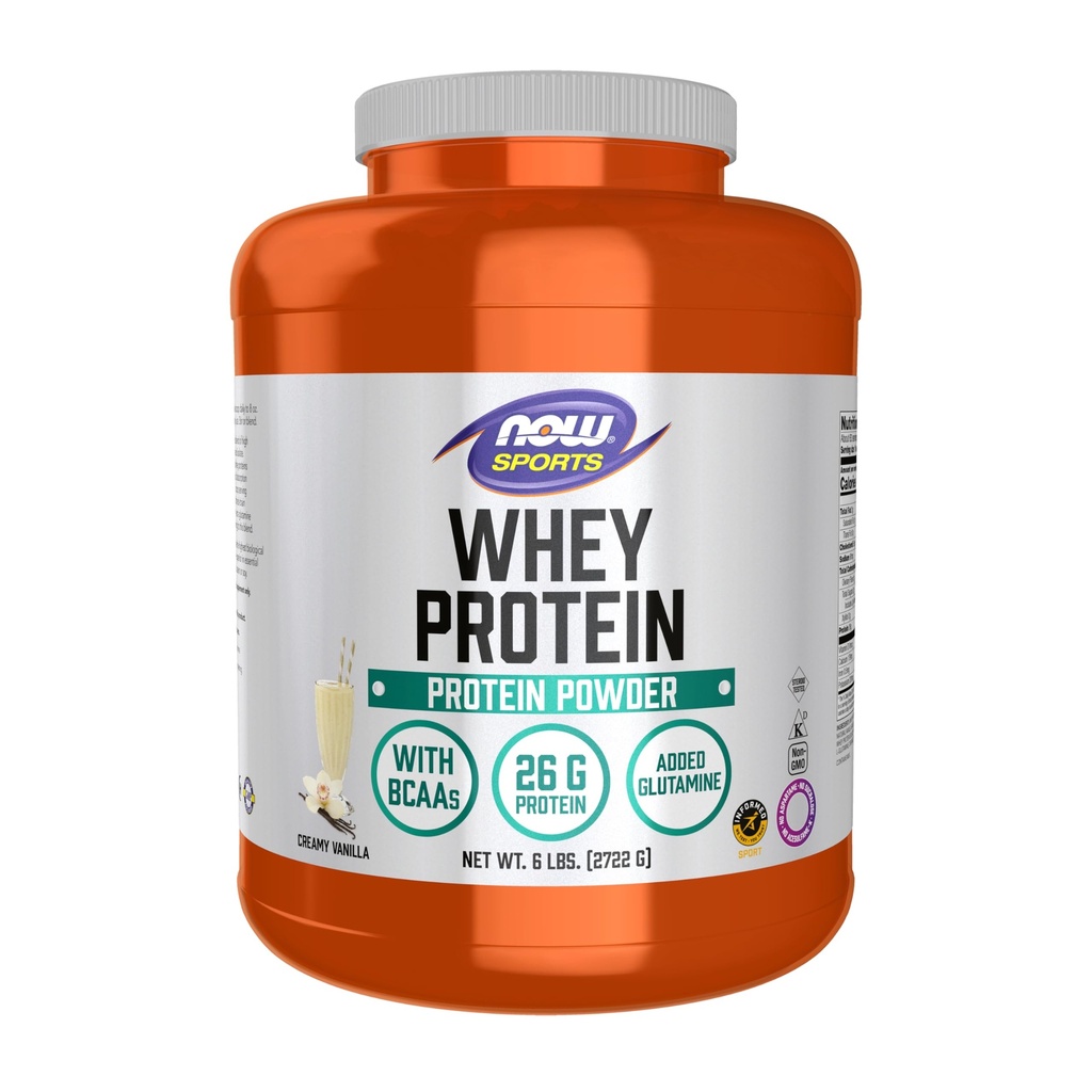Şimdi Spor Beslenme, Whey proteini, BCAAs ile 26 g, Creamy Vanilla Toz, 6Pound