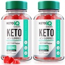 NutraRize (Pack of 2 Keto IQ Keto ACV Gummies, Formula for Advanced Kilo Kaybı, Diyetsel Tamam, Gomitas Yorumları (120 Gummies)
