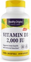 Υγιεινή προέλευση Βιταμίνη D3, 2000 IU, 240 Count