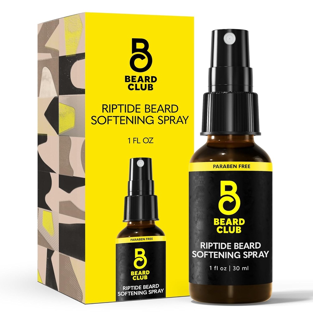 Ayıd Club Riptide Beard Club - Nourishing & Styling Formula for Advancedd Beard growth, Softness & Shine - Sağlıklı Yüz Saç Saçları için Doğal Malzemeler ile Zenginleştirilmiş