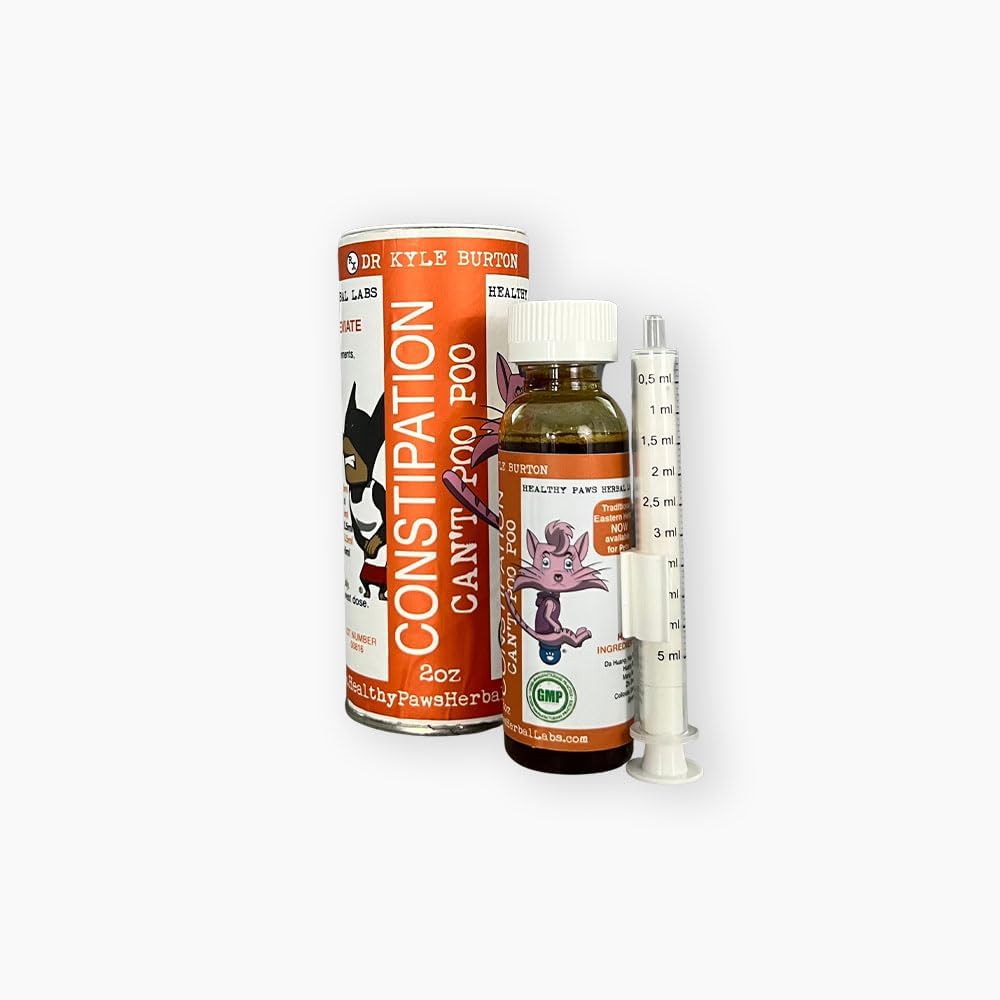Poo Poo Natural Constipation Relief Food Topper for Cats and Dogs - 2 fl oz