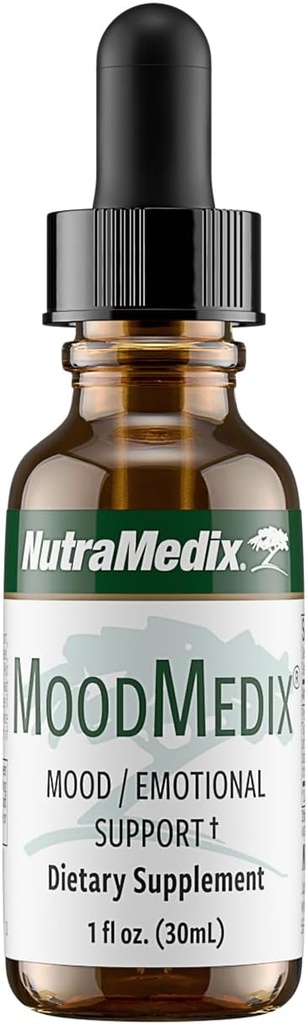 NutraMedix MoodMedix - Bio available Liquid Cat's Claw & Turmeric Root Drops - Mood, Stress Response & Duygusal Destek Supplement - Sıvı Herbal Türlü Kullanımı (1oz)