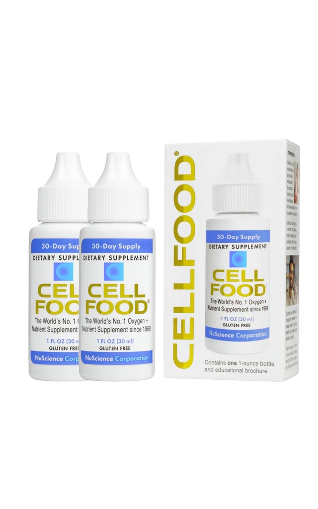 Hücreli Oksijen Boost - 1 fl oz, 2 Pack - Sıvı Oksijen Tamam - Gluten Free, Cert. Kosher