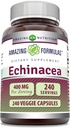 Amazing Formulas Echinacea Supplement | 400 Mg per Serving | 240 Veggie Capsules | Non-GMO | Gluten-Free | Made in USA
