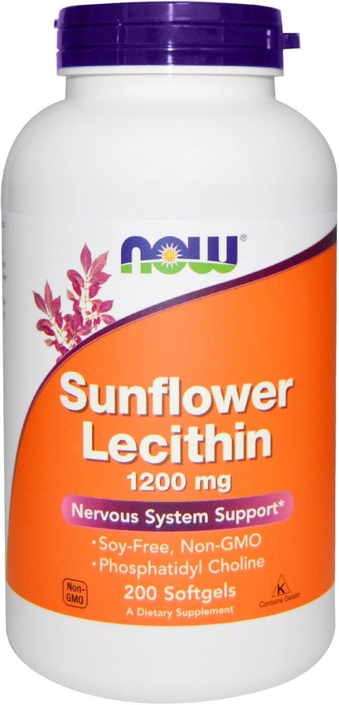 Şimdi Gıdalar Sunflower Lecithin 1200 mg, 200 Softgels, 2 paket