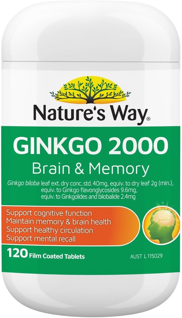 Nature's Way Ginkgo Biloba 2000MG 100+20 Tablet