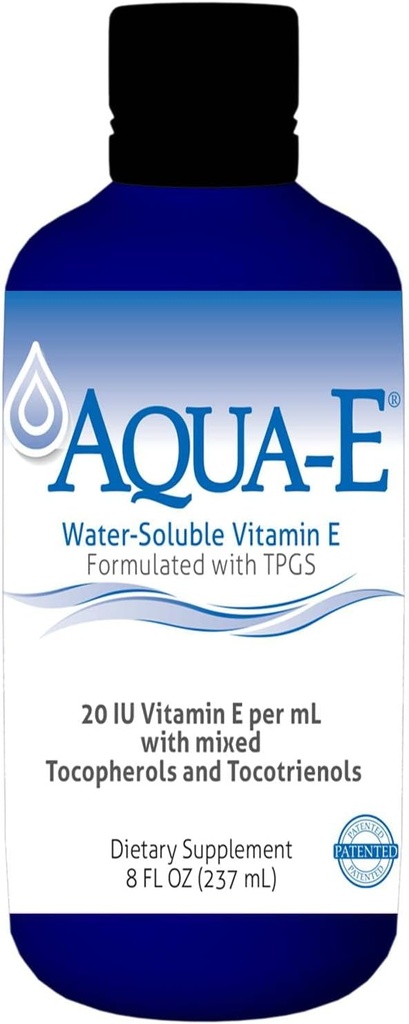 UNIQUE E A.C. Grace Company, Aqua-E Υδατοδιαλυτή βιταμίνη Ε, τοκοφερόλες & τοκοτριενόλες, 8 fl oz (237 ml)