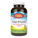 Carlson - Ηλιακοί D πολύτιμοι λίθοι, βιταμίνη D3 και Omega-3 συμπλήρωμα, 6000 IU (150 mcg) Βιταμίνη D3, 115 mg Omega-3s EPA και DHA συμπλήρωμα, Wild Caught, Βιώσιμα πηγάζει, λεμόνι, 360 Softgels
