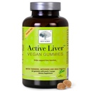 NEW NORDIC Active Liver Gummies, Milk Thistle, Artichoke & Turmeric Supplement, Natural Peach Flavor, Sugar Free & Vegan, 60 Kont