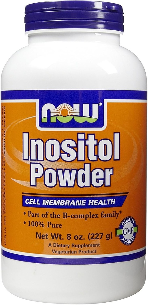 Şimdi Gıdalar Inositol Pure Toz, 8-Ounce 2Pack