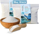 Baraka Seramik Neti Pot Sinus Rinse ile Mineral Deniz Salt - Saline Çözüm - Seramik Neti Pot - Sinus Care Rinse - Nose Rinse - Nasal Salt - Mineral Sea Salt Rinse (16 oz - 2 Pack)