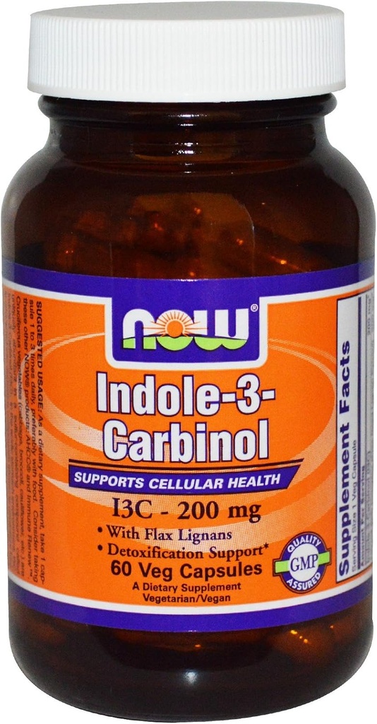 Şimdi Gıdalar Indole-3-Carbinol 200 mg-60 Vegi Caps