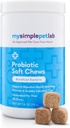 Προβιοτικά σκύλου MySimplePetLab, 5-Strain Probiotic Blend, Healthy Chews κατοικίδιων ζώων, Υποστηρίζει Digestive Υγεία, Λειτουργία ούρων, ανοσοποιητικό σύστημα, Νόστιμο Probiotic Μαλακά μάσημα για σκύλους, ημερήσιο συμπλήρωμα