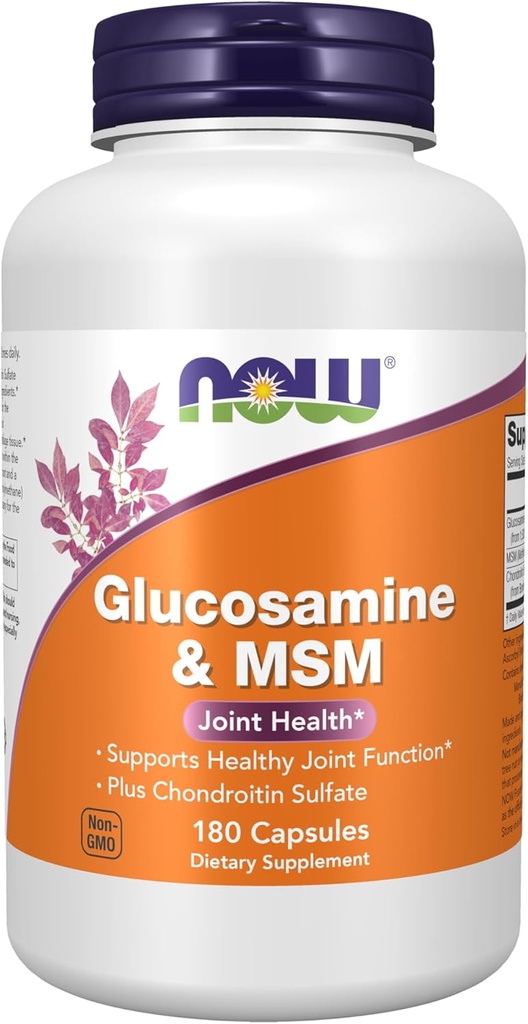 Şimdi Gıdalar Tamamlıyor, Glucosamin & MSM artı Chondroitin Sulfate, Ortak Sağlık*, 180 Veg Capsules