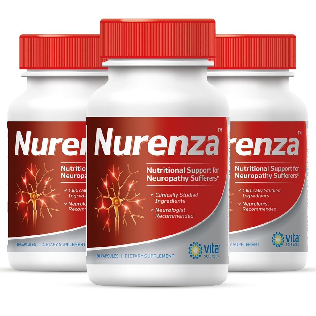 Vita Sciences Nurenza Neuropati Nerve Health ve Hızlı Onarım için Tamamlandı. Doğal R-ALA Form 40x Güçlü w/Vitamins, Antioksis ve Revitalize Ayakları, Elleri, Legs ve Toes.